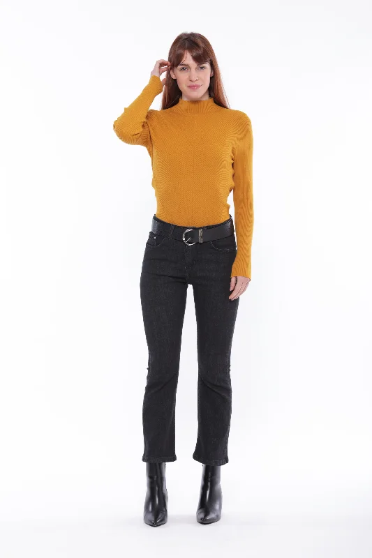 Unique Fashion JEANS CROPPED FLARE