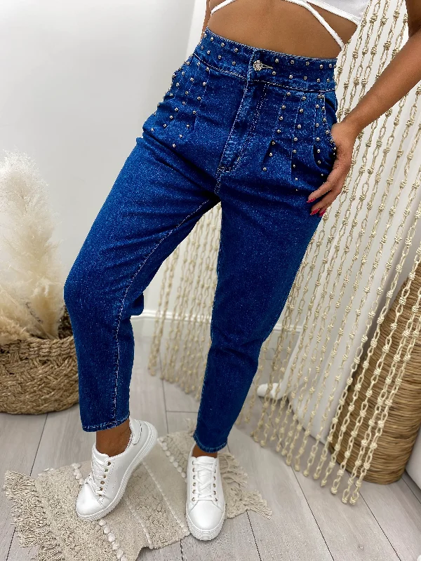 Sports Fashion Jeans mom NAJIBA - BLEU