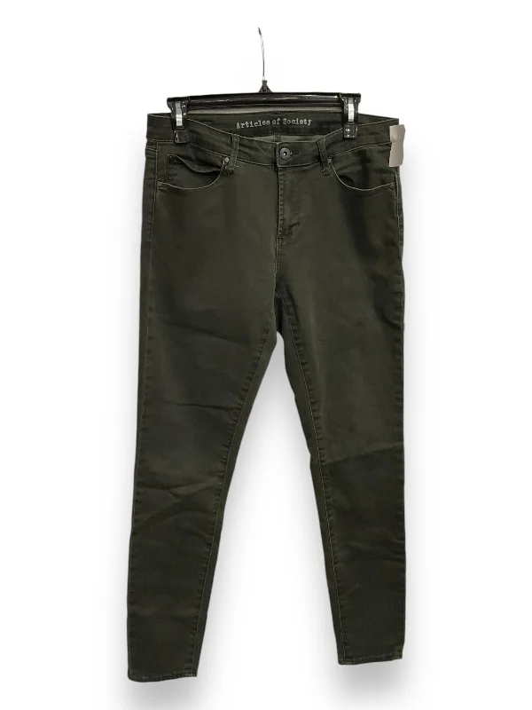 Stylish Jackets Jeans Skinny By Articles Of Society In Green, Size: 8