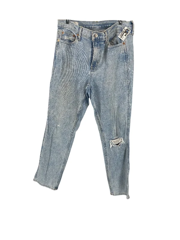 Casual Fit Jeans Skinny By Gap In Blue Denim, Size: 10