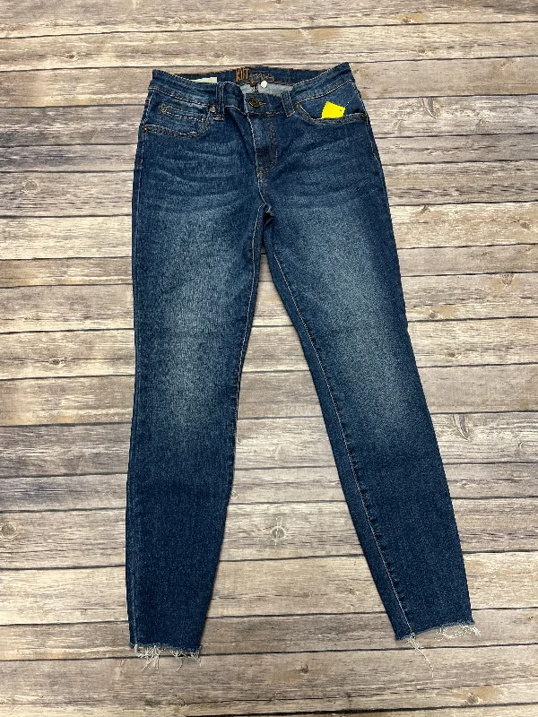 Comfortable Sweaters Jeans Skinny By Kut In Blue Denim, Size: 6