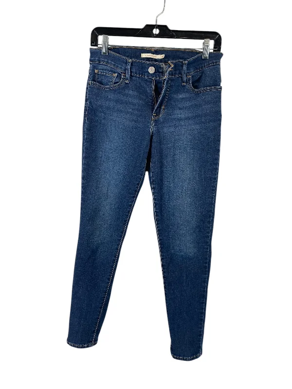 Comfortable Fashion Looks Jeans Skinny By Levis In Blue Denim, Size: 6