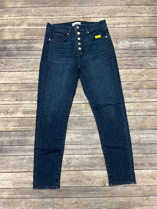 Relaxed Fits Jeans Skinny By Loft In Blue Denim, Size: 6