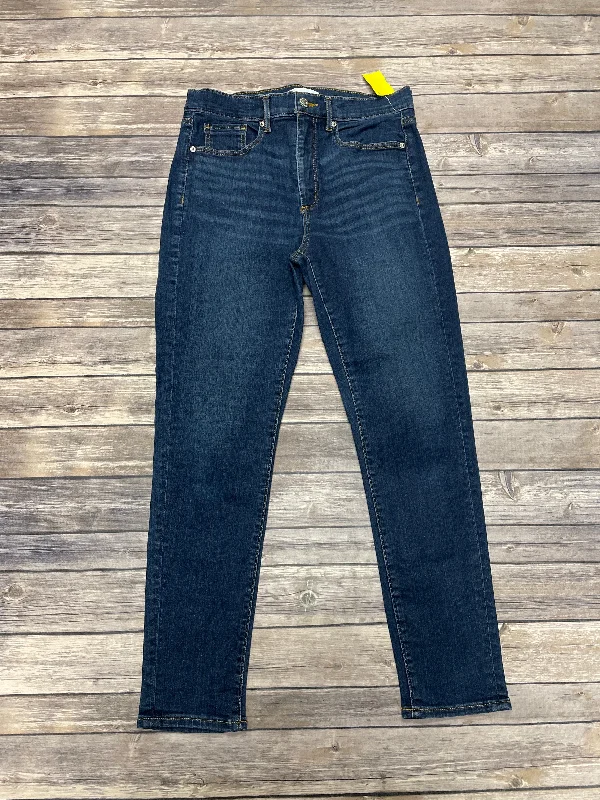 Cozy Chic Trends Jeans Skinny By Loft In Blue Denim, Size: 8