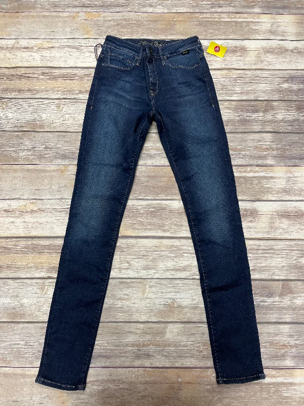 Casual Ease Jeans Skinny By Mavi In Blue Denim, Size: 0