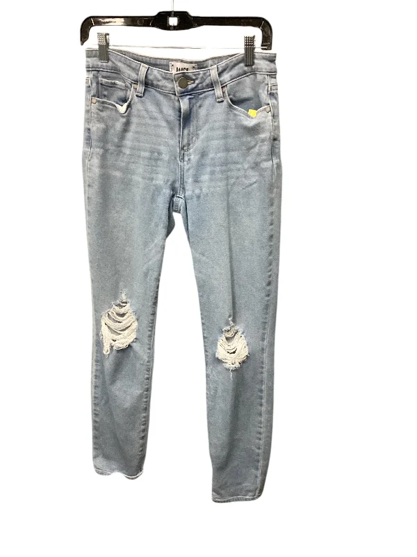 Fashionable Ease Jeans Skinny By Paige In Blue Denim, Size: 6