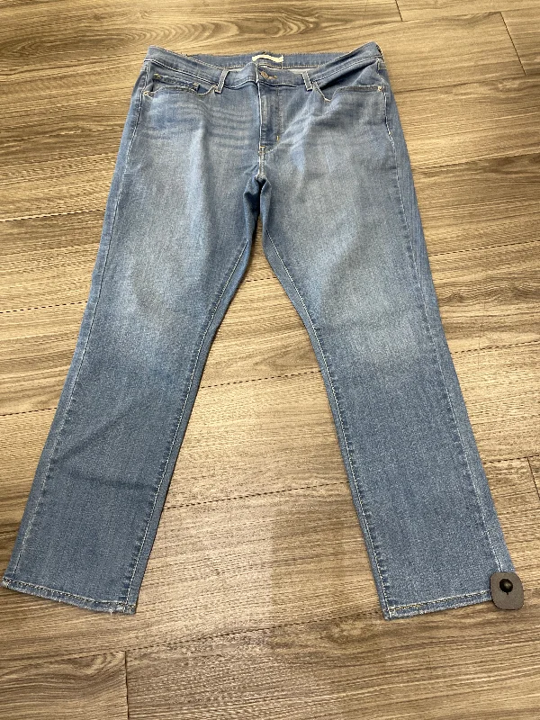 Fashionable Items Jeans Straight By Levis In Blue, Size: 18