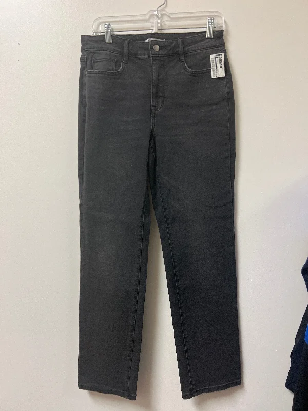 Casual Choice Jeans Straight By Nine West In Grey Denim, Size: 8