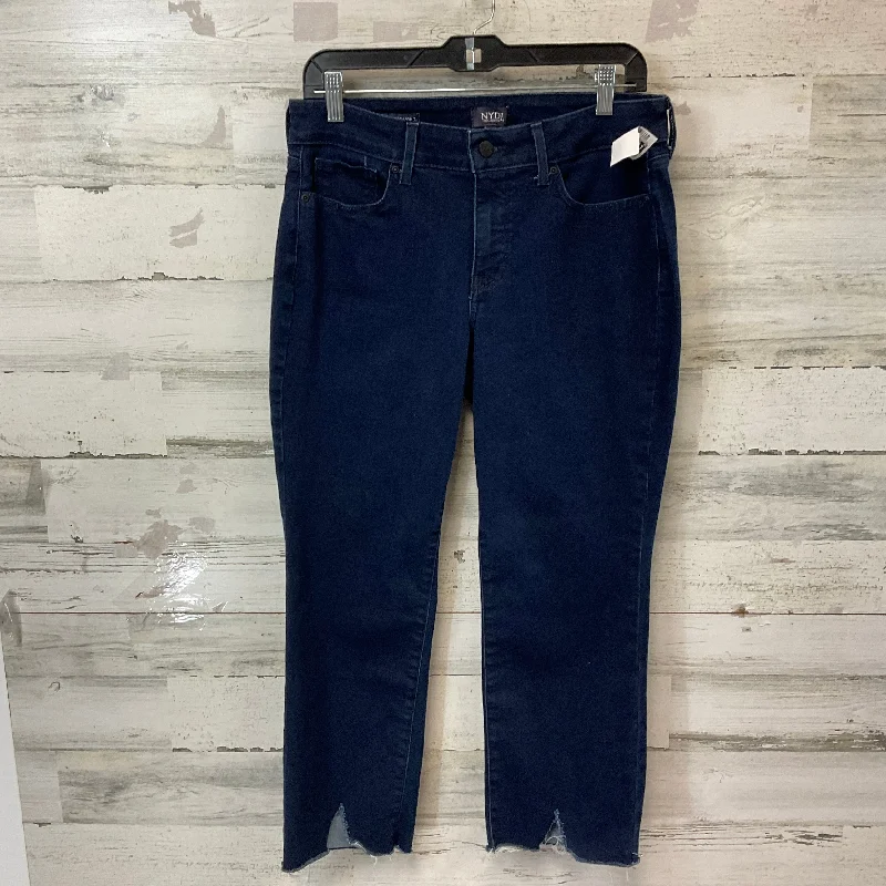 Elegant Series Jeans Straight By Not Your Daughters Jeans In Blue Denim, Size: 10p