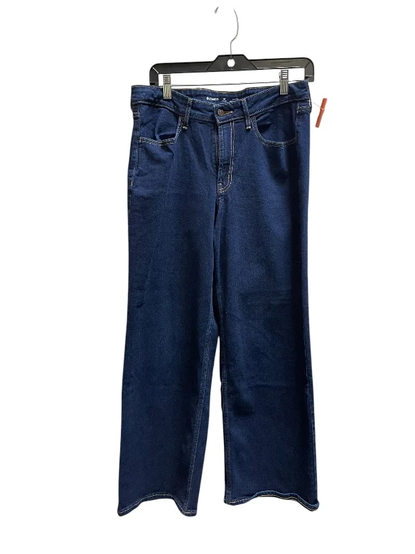Must-have For Autumn And Winter Jeans Wide Leg By Old Navy In Blue Denim, Size: 12