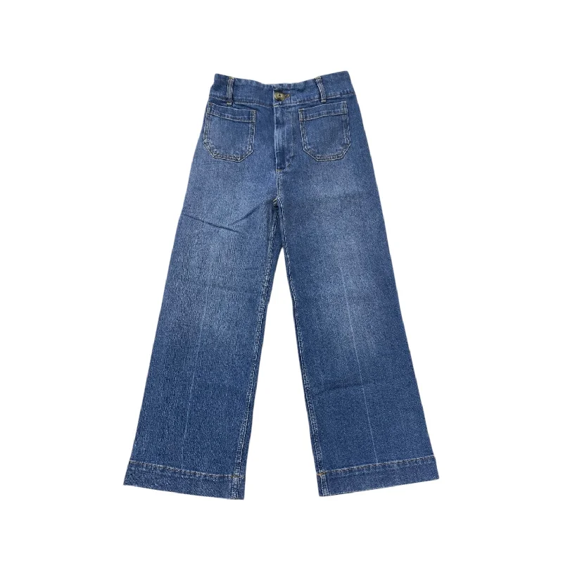 Moisture wicking Jeans Wide Leg By Pilcro In Blue Denim, Size: 0