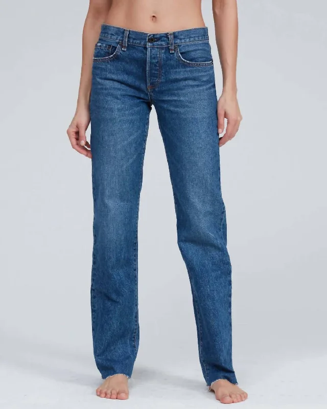 Advanced Design Long Low Rise Straight Jean In Sundowner