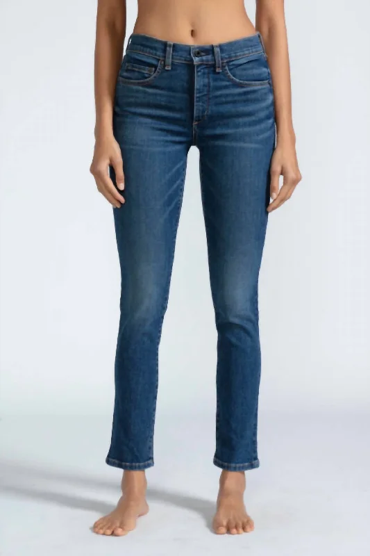 Elegant Wear Mid Rise Skinny Jean In Telluride