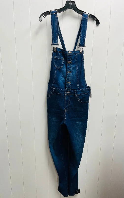 Sports Style Overalls By wax jeans  In Blue Denim, Size: M