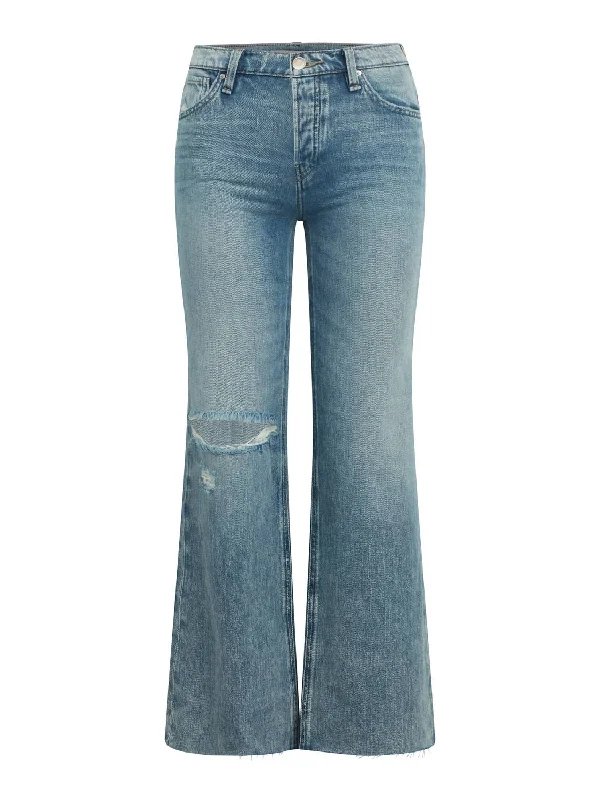 Practical Style Women's Rosie Wide Leg Jeans In Young At Heart Destroyed