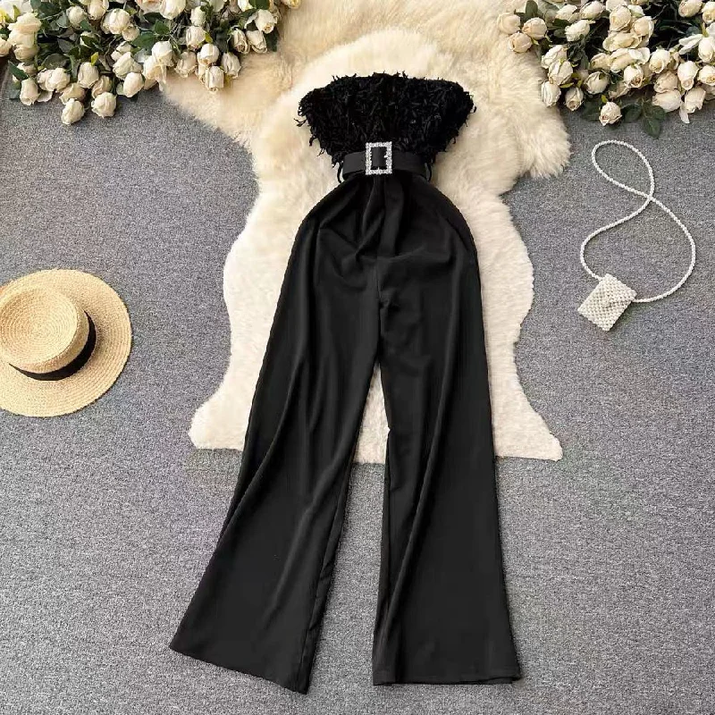 Youthful Street Fashion Agnia Offshoulder Jumpsuit