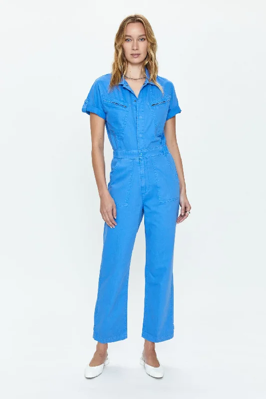 Urban Style Pistola Campbell Aviator Flight Suit in Blue Belle
