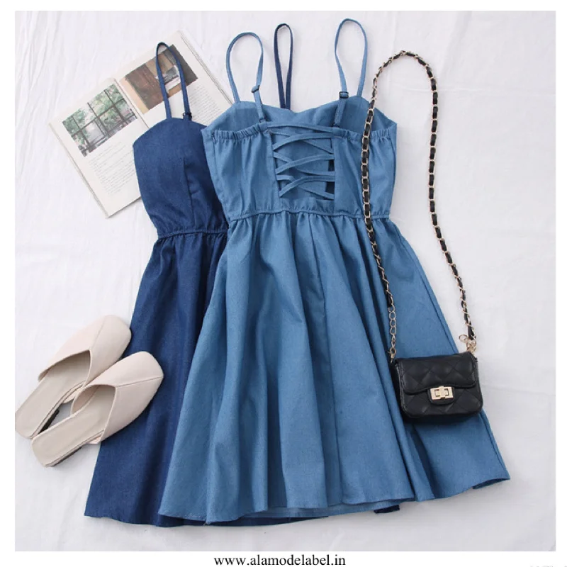 Loose Fit Debro Soft Denim Dress