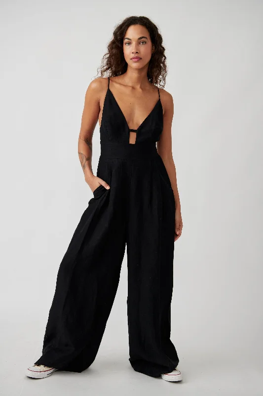 Fashionable In The Times Free People Emma One Piece in Black