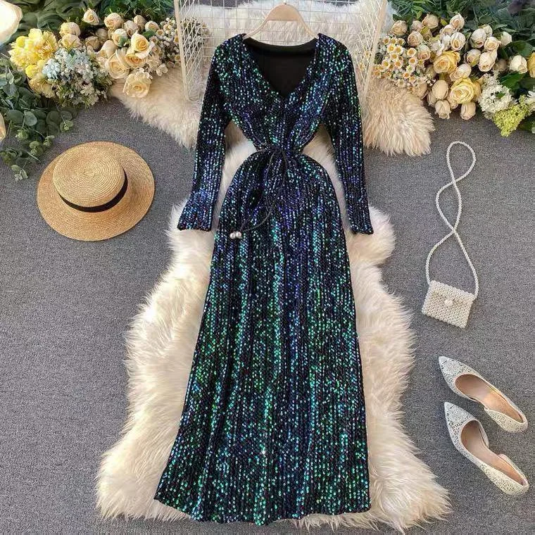 New Products Gaga Sequined Party Dress