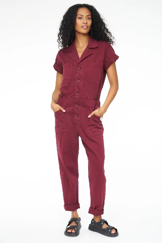 Trendy Casuals Pistola Grover Short Sleeve Field Suit in Merlot
