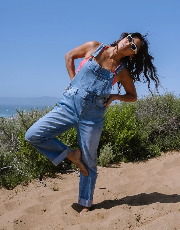 Effortless Comfort Jason Denim Overall: Blue Tide