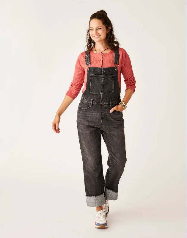 Chic Comfort Jason Denim Overall: Washed Black