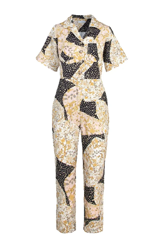 Sporty Comfort Greylin Kristie Patchwork Jumpsuit