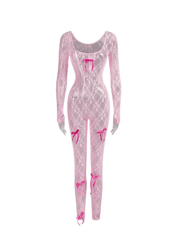 Retro Fashion Lace Jumpsuit