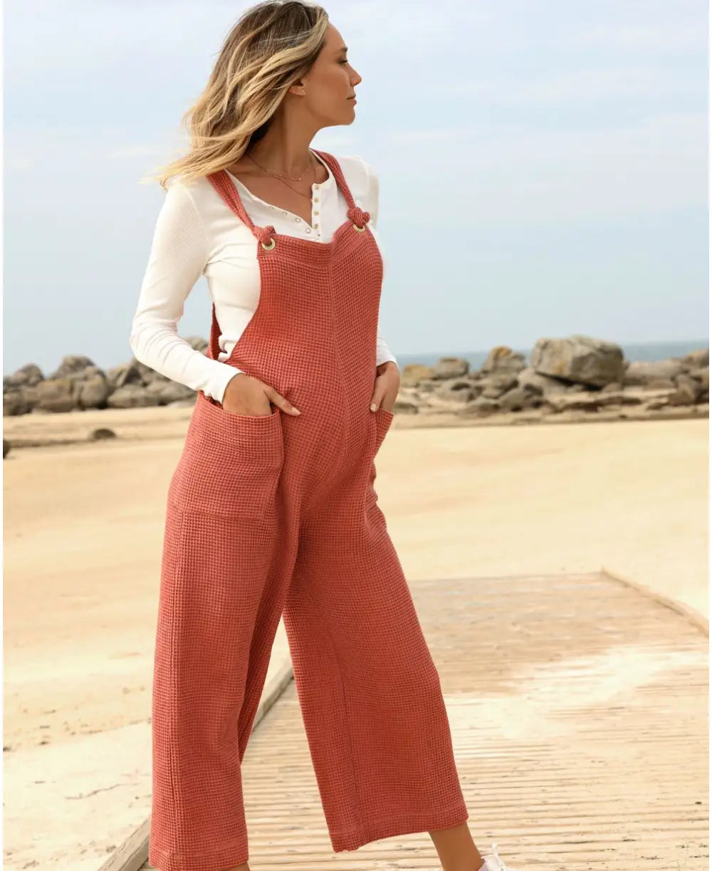 Sports And Leisure Maternity and nursing overalls MAYA terracotta
