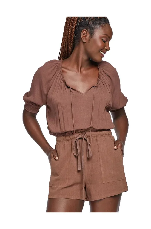 Easygoing Fashion Gentle Fawn Maya Top In Coffee