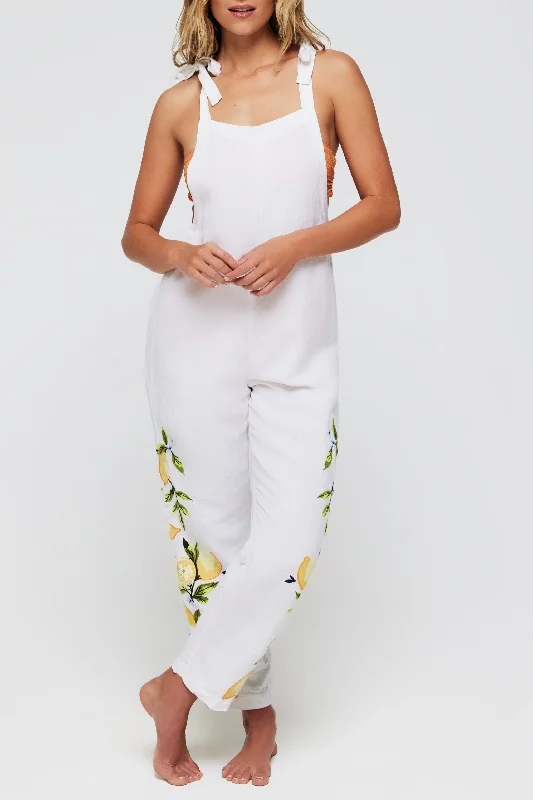 Comfy Layers Mimi Coveralls Cover Up in Lemons