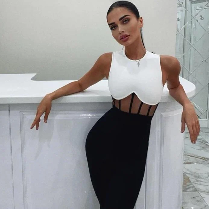 Leisure Sports Office Bandage Jumpsuit