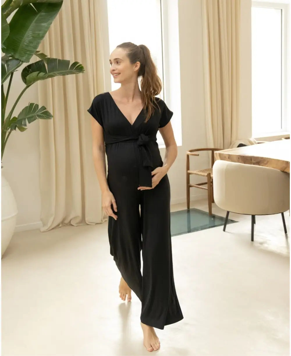 Relaxed Jackets Pregnancy and nursing jumpsuit Origin Black