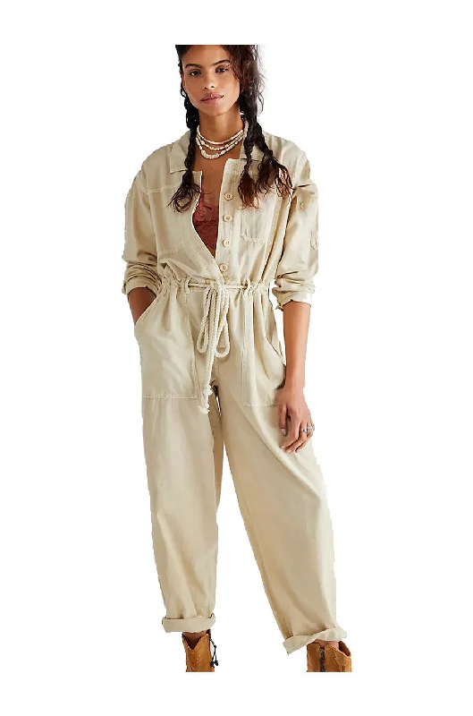 Chic Outfits Free People Quinn Coveralls In Thistle Seed