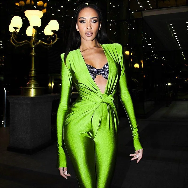 Soft Fashion Ruched Jumpsuit Streetwear