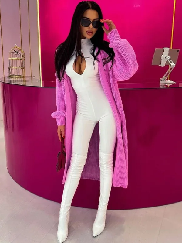 Casual Comfort Skinny Hollow Out Jumpsuits