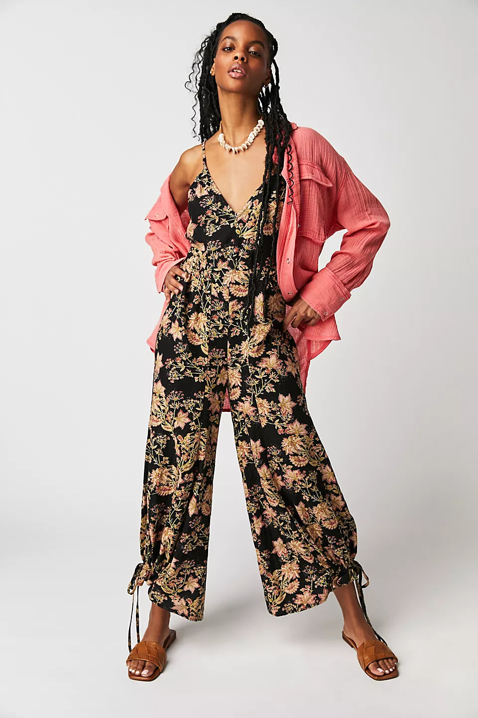 Fashion Expert Free People Stand Out Printed One-Piece in Black Combo