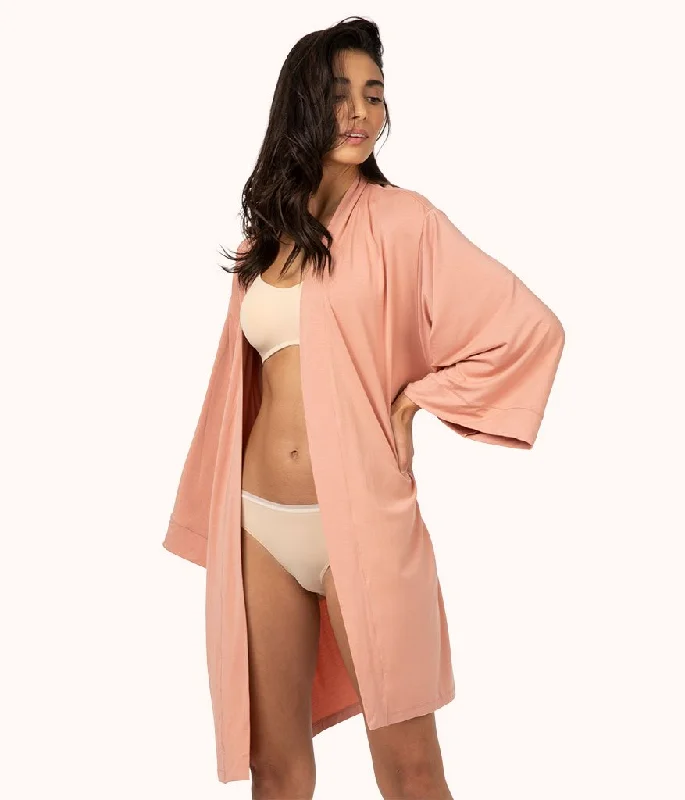 Knowledge And Elegance The All-Day Robe: Shell Pink
