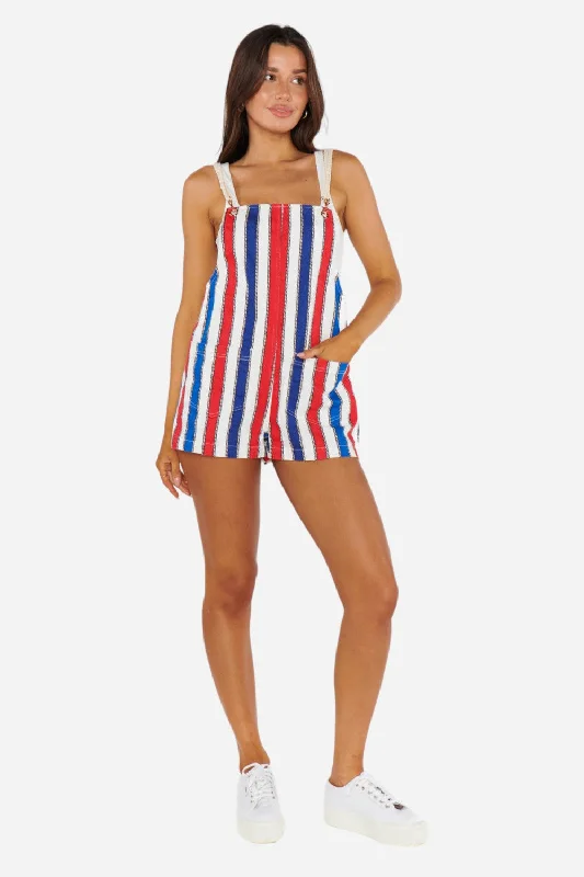 Versatile Outfits Show Me Your Mumu Trude Romper in Yacht Club