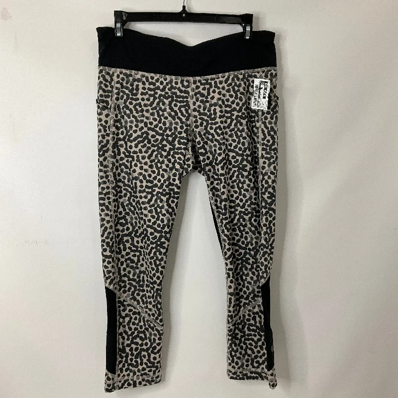 Simple Design Animal Print Athletic Leggings Lululemon, Size 8
