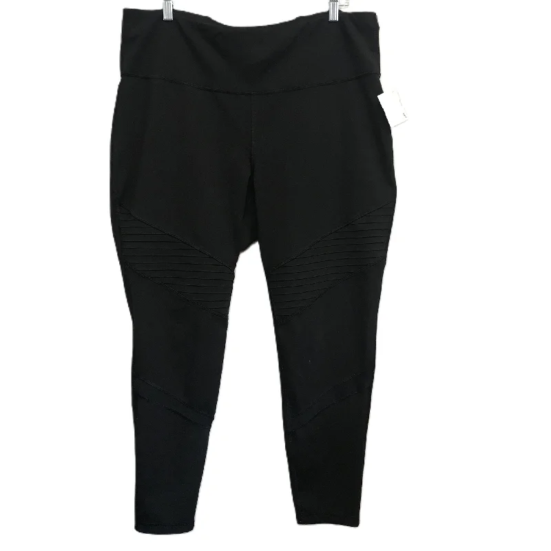 Easy Style Black Athletic Leggings By Old Navy, Size: 1x