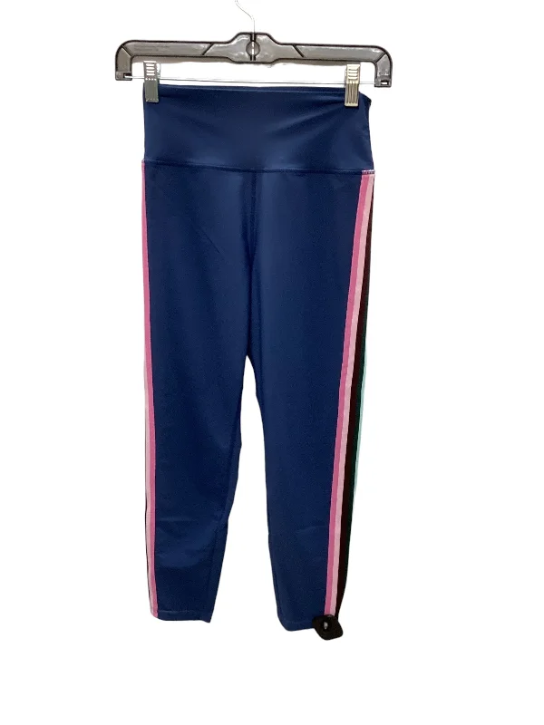 Comfortable Fashion Blue Athletic Leggings Spiritual Gangster, Size S