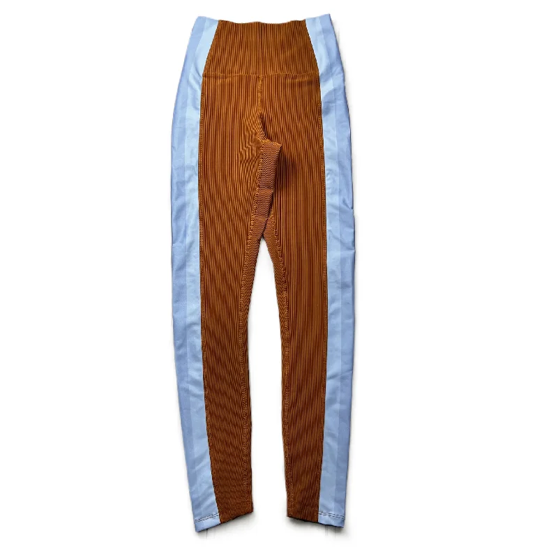 Elegant And Casual Blue & Brown Athletic Leggings By Beach Riot, Size: S