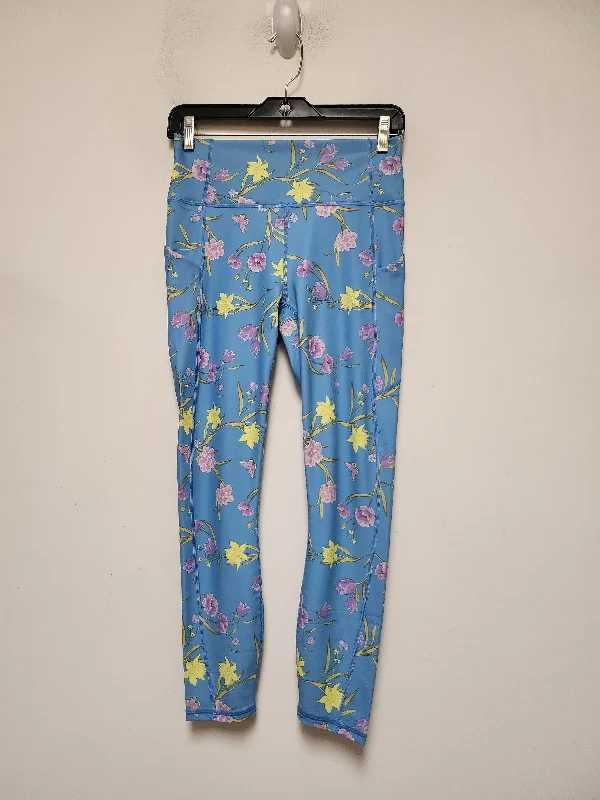 Timeless Outfits Floral Print Athletic Leggings Fabletics, Size M