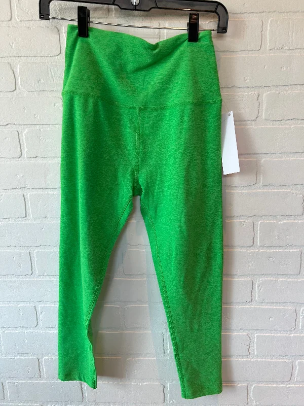 Eye-catching Personality Green Athletic Leggings Beyond Yoga, Size 8