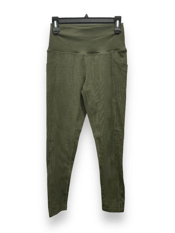 Relaxed Looks Green Athletic Leggings Prana, Size M