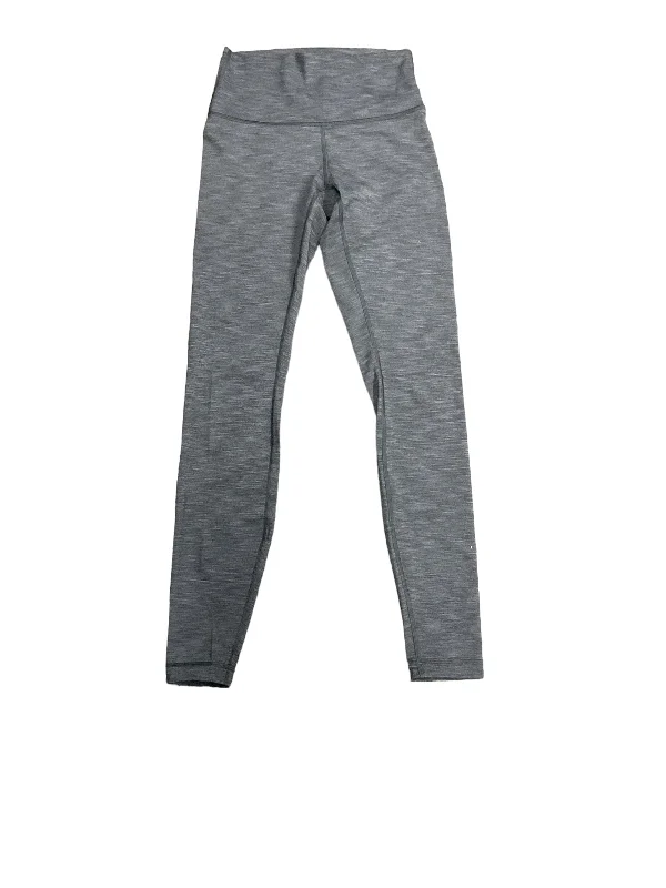 Printed Patterns Grey Athletic Leggings Lululemon, Size 4