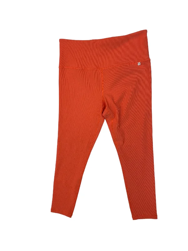 Youthful Vitality Orange Athletic Leggings Athleta, Size 1x