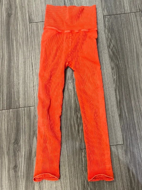 Basic Version Orange Athletic Leggings Free People, Size Xs